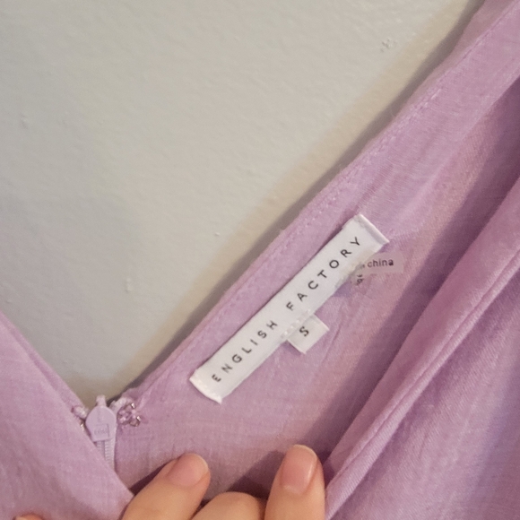 English Factory Purple Lilac Maxi Dress Size Small - Picture 4 of 8